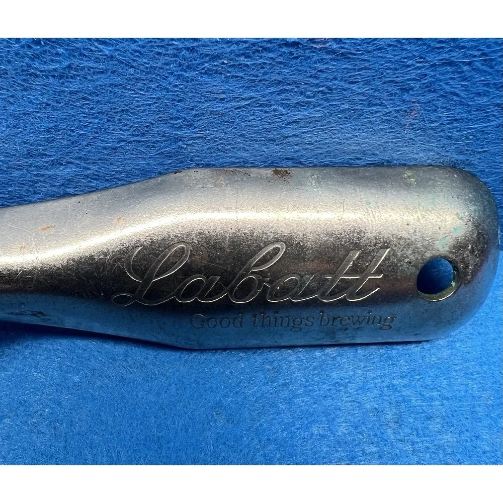 Vintage Labatts Bottle Opener Metal Can Opener Man‎ Cave